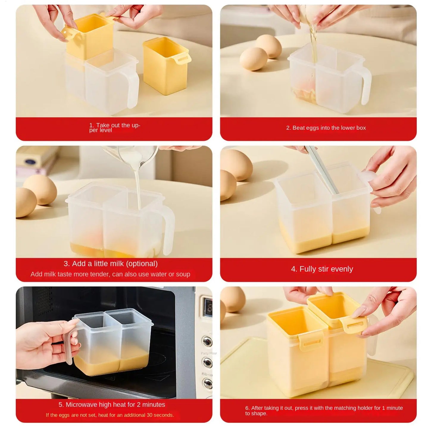 Microwave Egg Cooker – Nonstick Tamagoyaki Omelet Mold