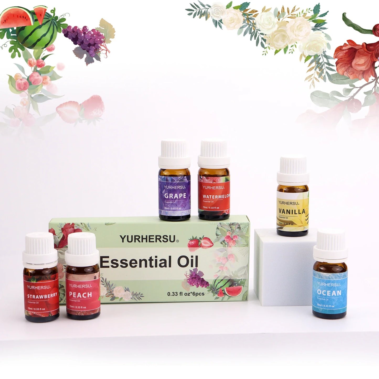 YURHERSU 6-Piece Natural Essential Oils Face Skincare Set