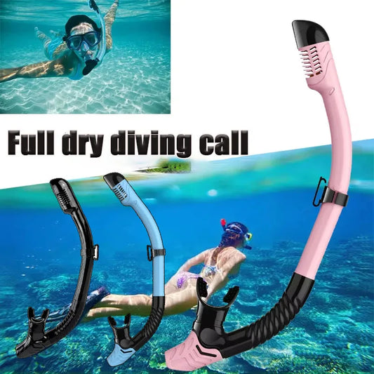 Full Dry Snorkel for Adults | Scuba Diving Breathing Tube Dry Top Snorkel Peaceful Pleasures Health and Wellness