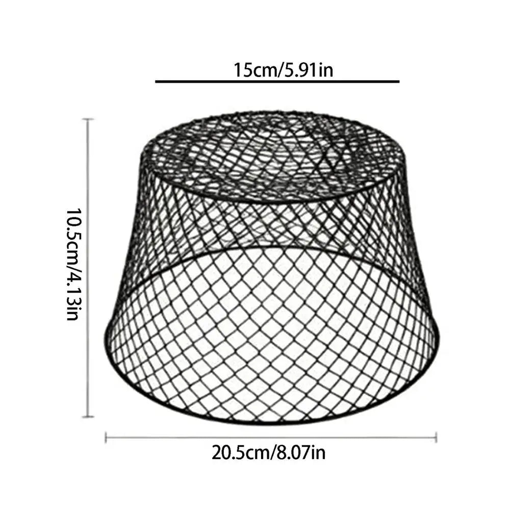 Plant Cloche 10 Piece Wire Protectors Rust Resistant Plant Cloches Outdoor For Vegetable Birds Shrubs Fruit Outdoor Patio Lawn Peaceful Pleasures Health and Wellness Black China Mainland