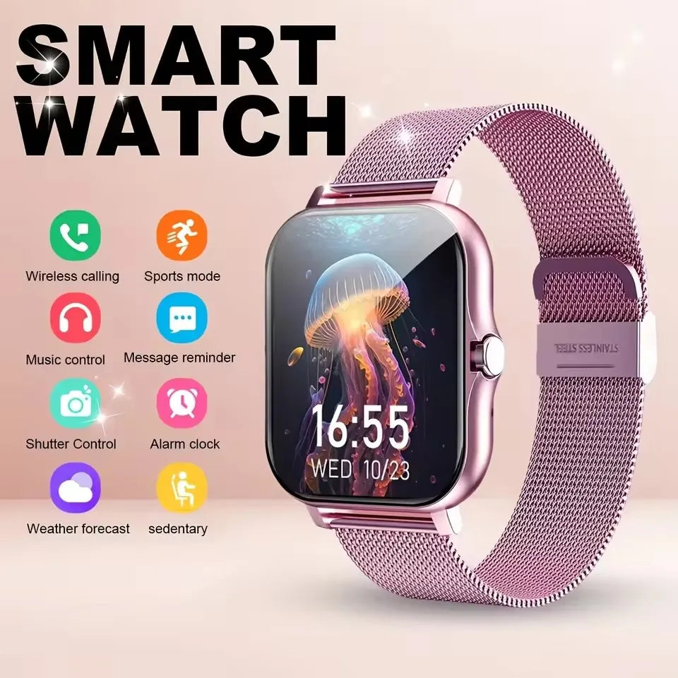 2025New Upgrad Smart Watch For Men Women 1.83Inch Full Touch Display BT Call Sports Monitoring SmartWatch For Android&IOS Phone Peaceful Pleasures Health and Wellness