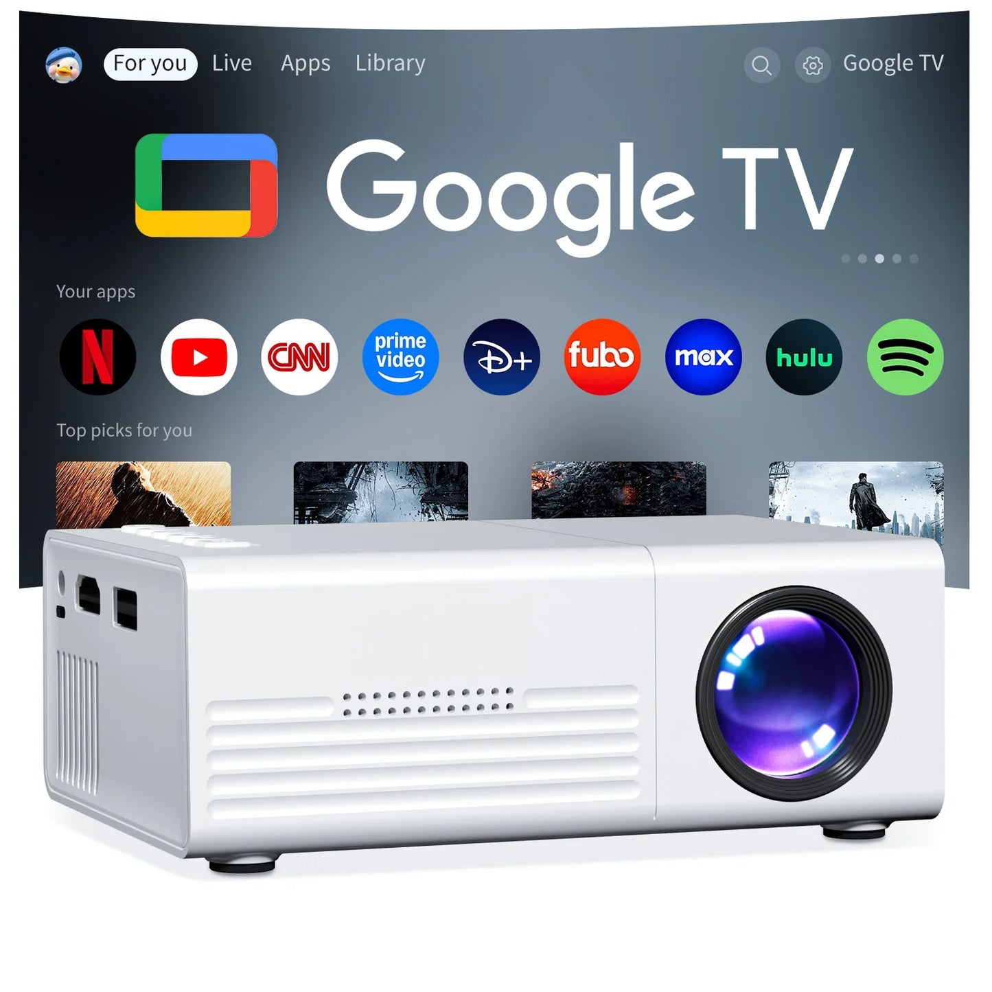 Mini Projector TFT LCD Wifi Bluetooth Smart Projectors Home Cinema Outdoor Theater High-definition Proiettor Media Player Peaceful Pleasures Health and Wellness