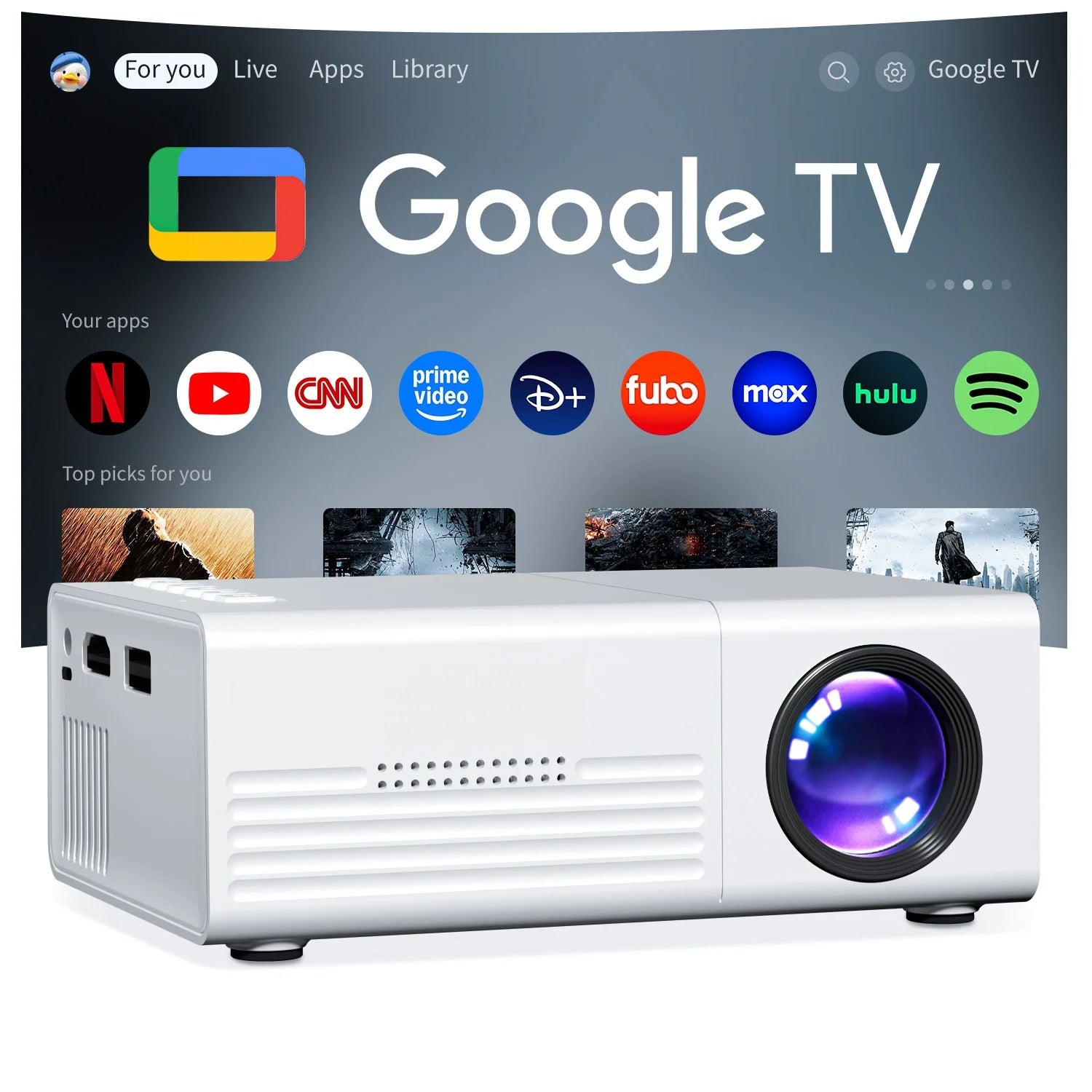 Mini Projector TFT LCD Wifi Bluetooth Smart Projectors Home Cinema Outdoor Theater High-definition Proiettor Media Player Peaceful Pleasures Health and Wellness
