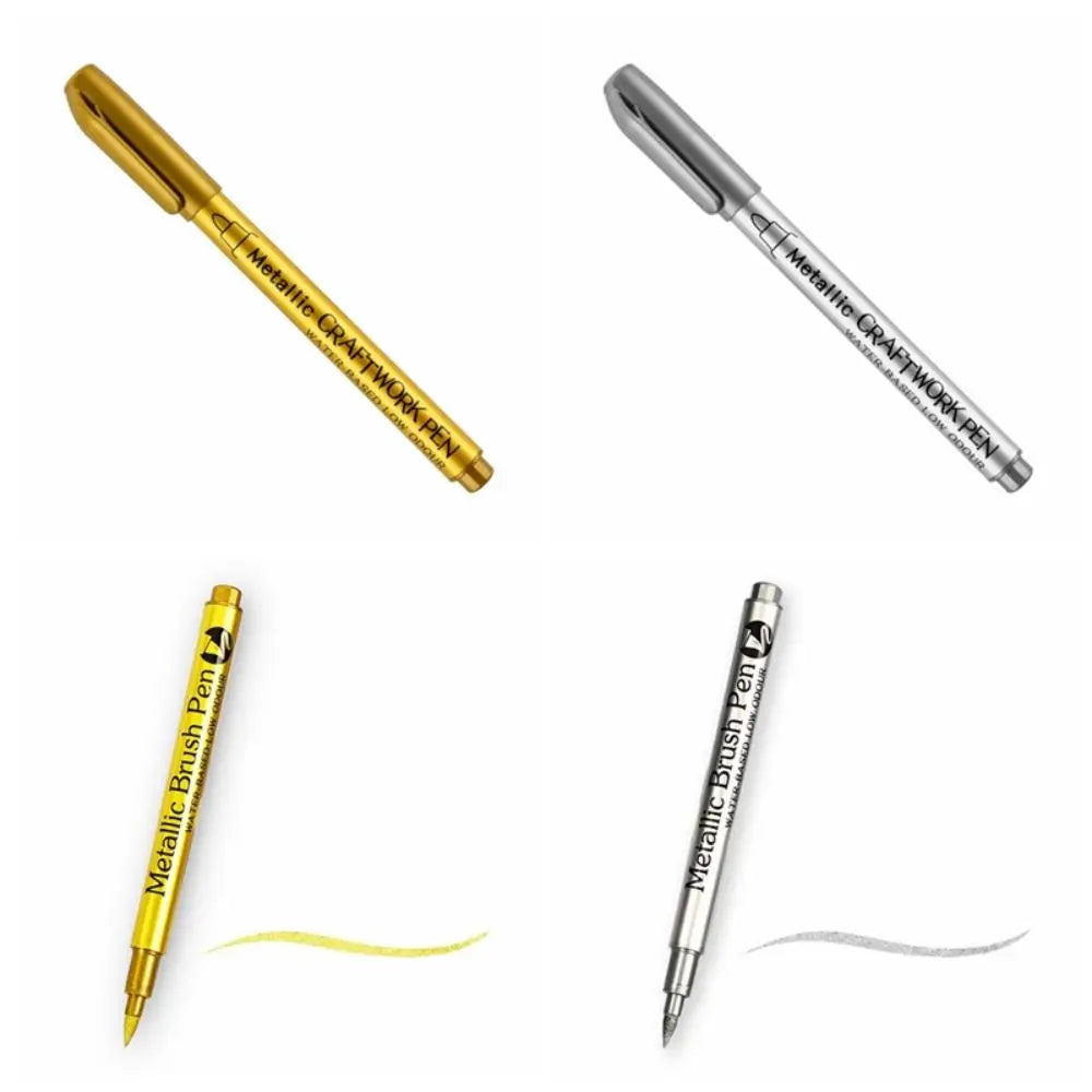 Ink Is Shiny Metallic Marker Pens Not Fade Long-lasting Paint Marker Pens Permanent Waterproof Resin Mold Pen Rock Painting Peaceful Pleasures Health and Wellness