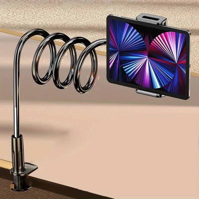 360° Tablet Holder Clamp Mount for iPad & iPhone 4.7–12.9" No Drill