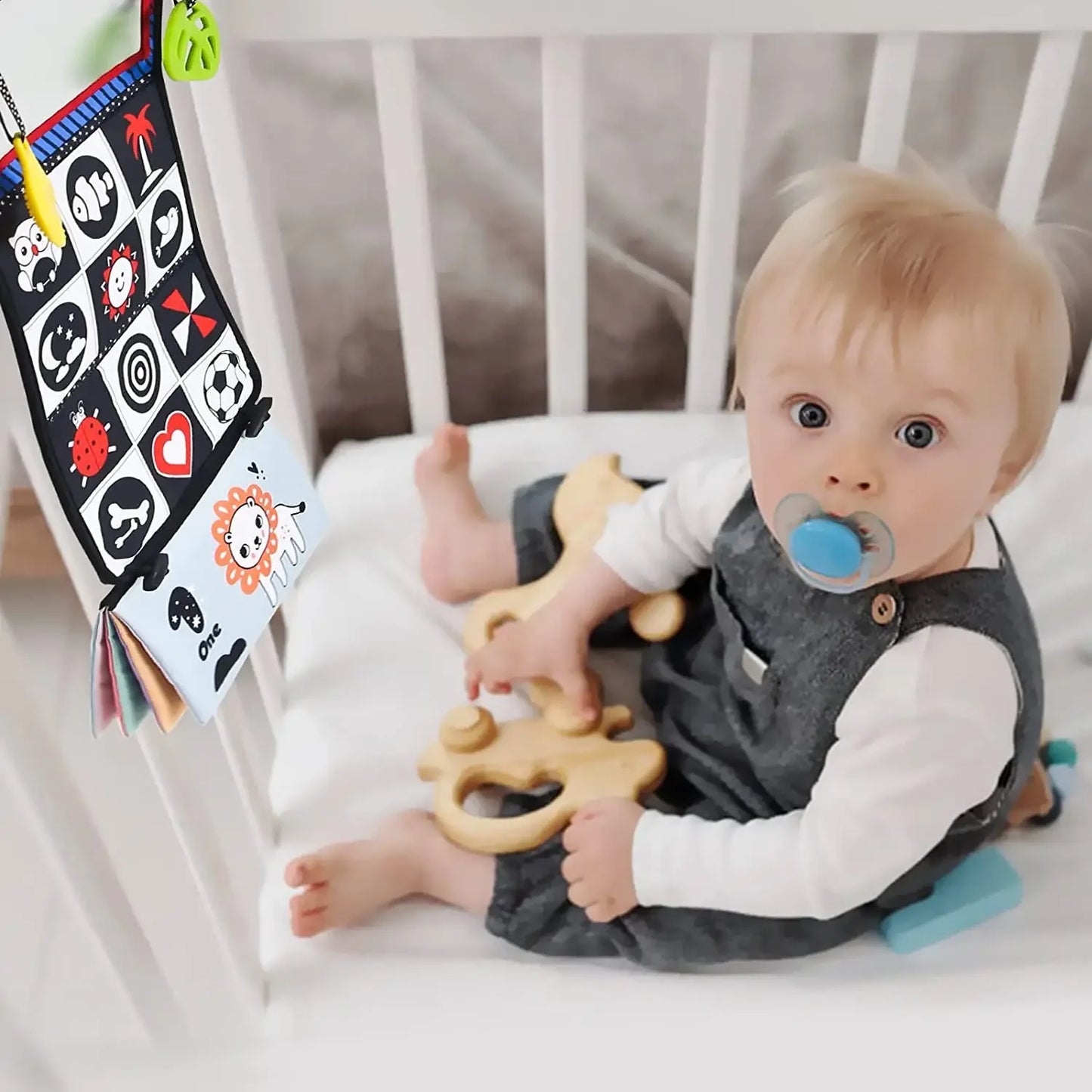 Baby Cloth Book Soft Distorting Mirror Montessori Toy Cartoon