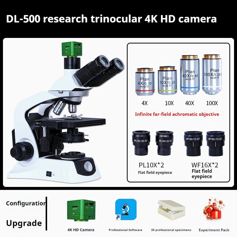 Research Grade Biological Microscope Plan/infinity Optical System Experimental University Specific Medical Photography Peaceful Pleasures Health and Wellness 4