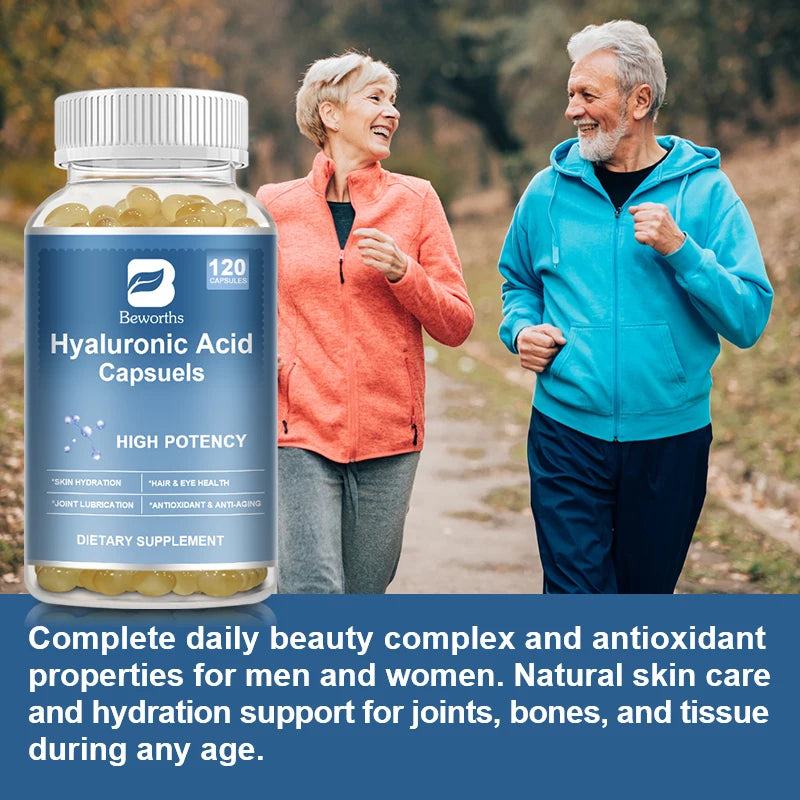 Hyaluronic Acid Capsules – Skin Hydration & Joint Flexibility Support Skin Care Supplement Peaceful Pleasures Health and Wellness