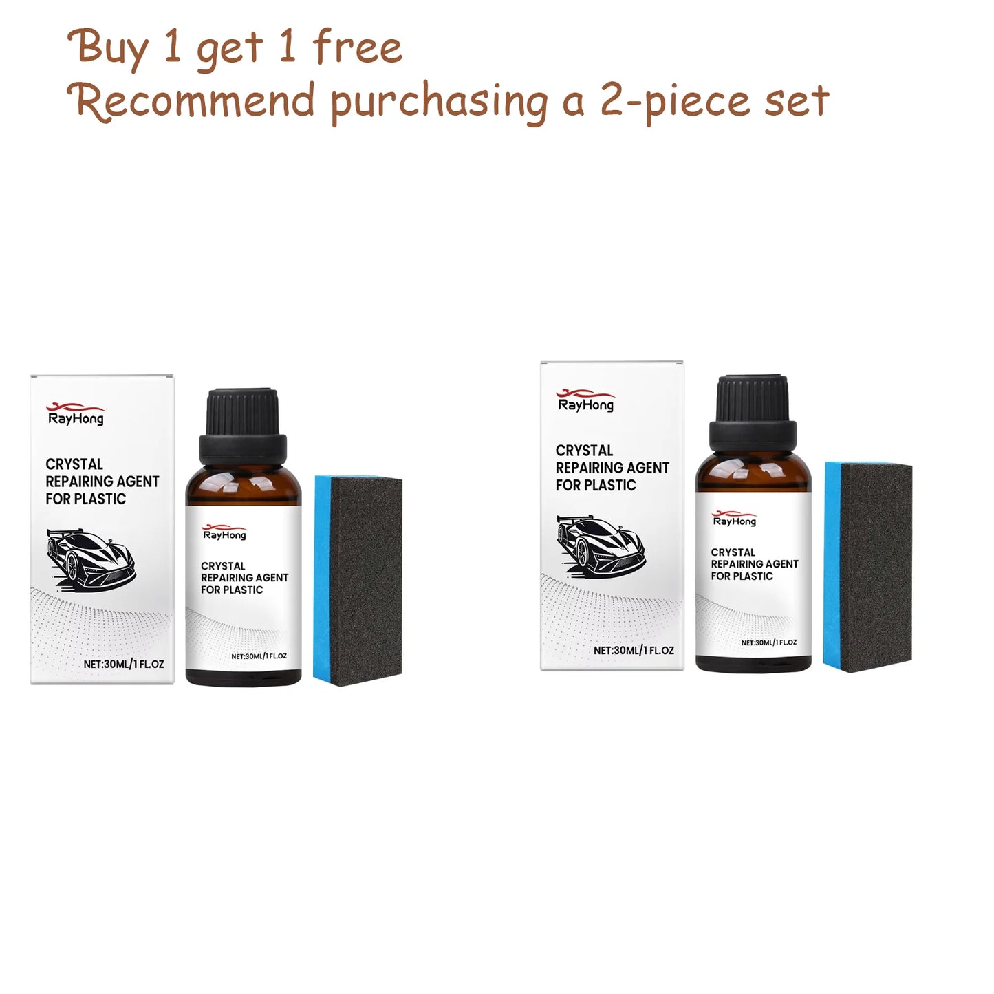 RayHong Automotive Plastic Coating Agent Set – Gloss & UV Care