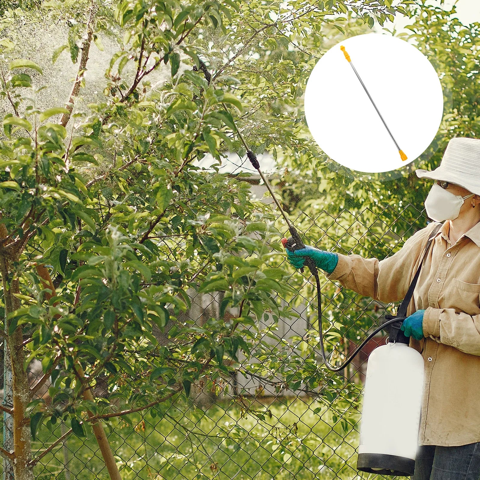 5pcs Garden Sprayer Rod Agricultural Sprayer Wand Plant Spraying Telescopic Rod Outdoor Garden Watering Spray Wand Sprayer Rod Peaceful Pleasures Health and Wellness