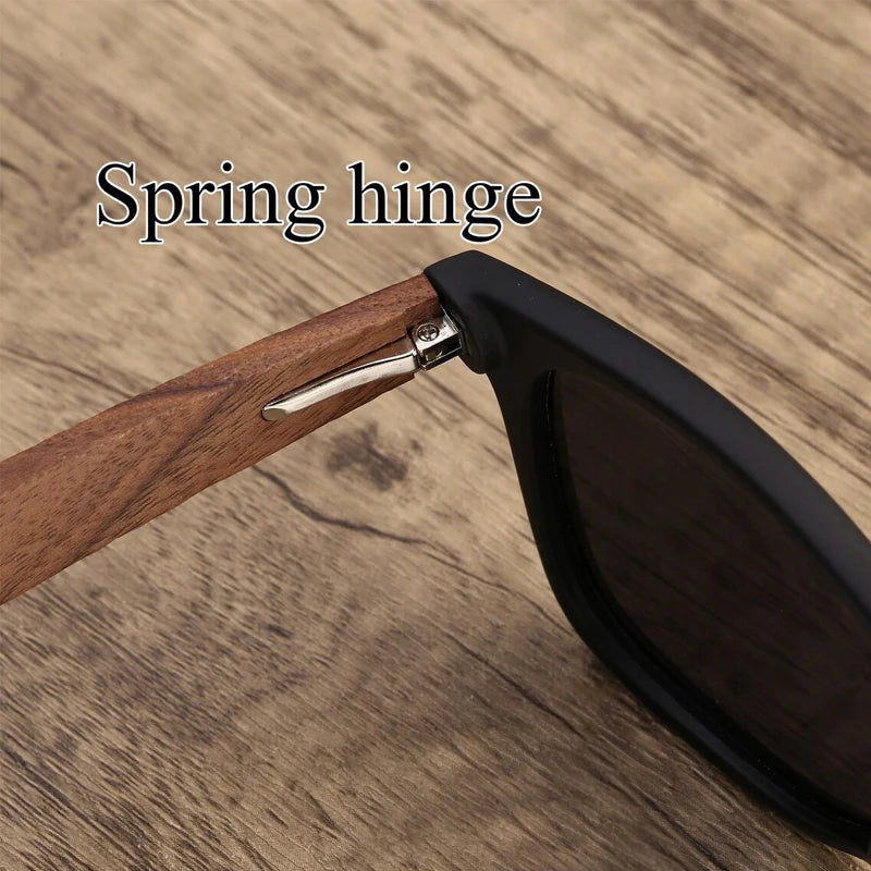 Personalized Walnut Wood Sunglasses | Groomsmen Gift Engraved