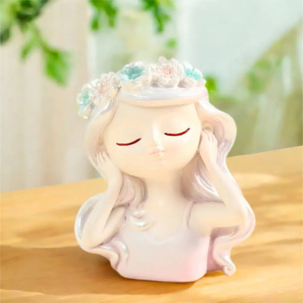 Fairy Head Resin Planter | Cute Succulent & Flower Pot