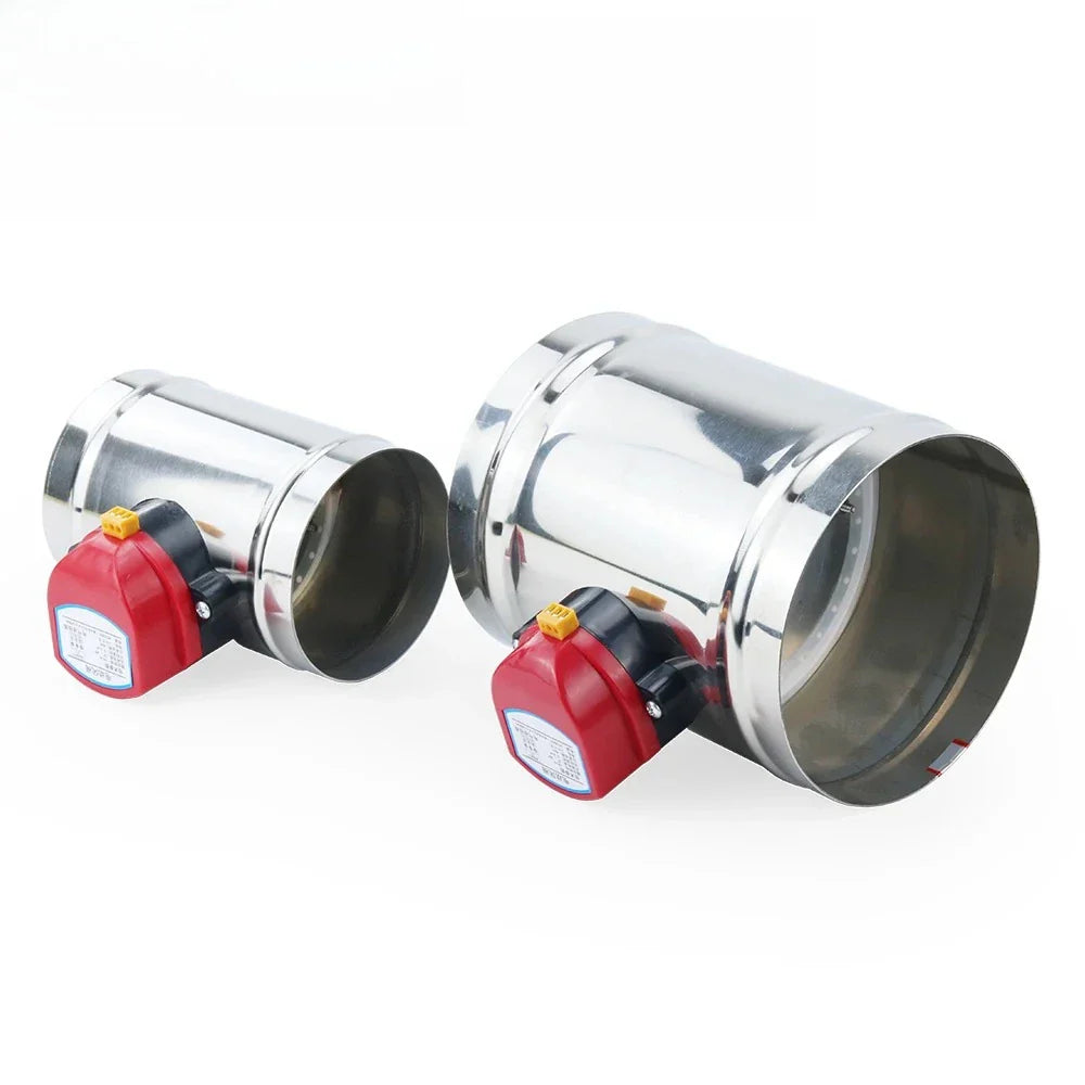 Motorized Air Damper Check Valve 100–200mm | AC 220V DC 12V 24V