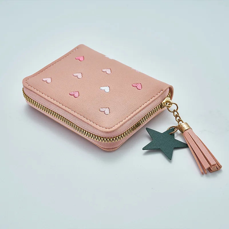 Women's Mini Tassel Wallet | Korean Style Zipper Coin Purse