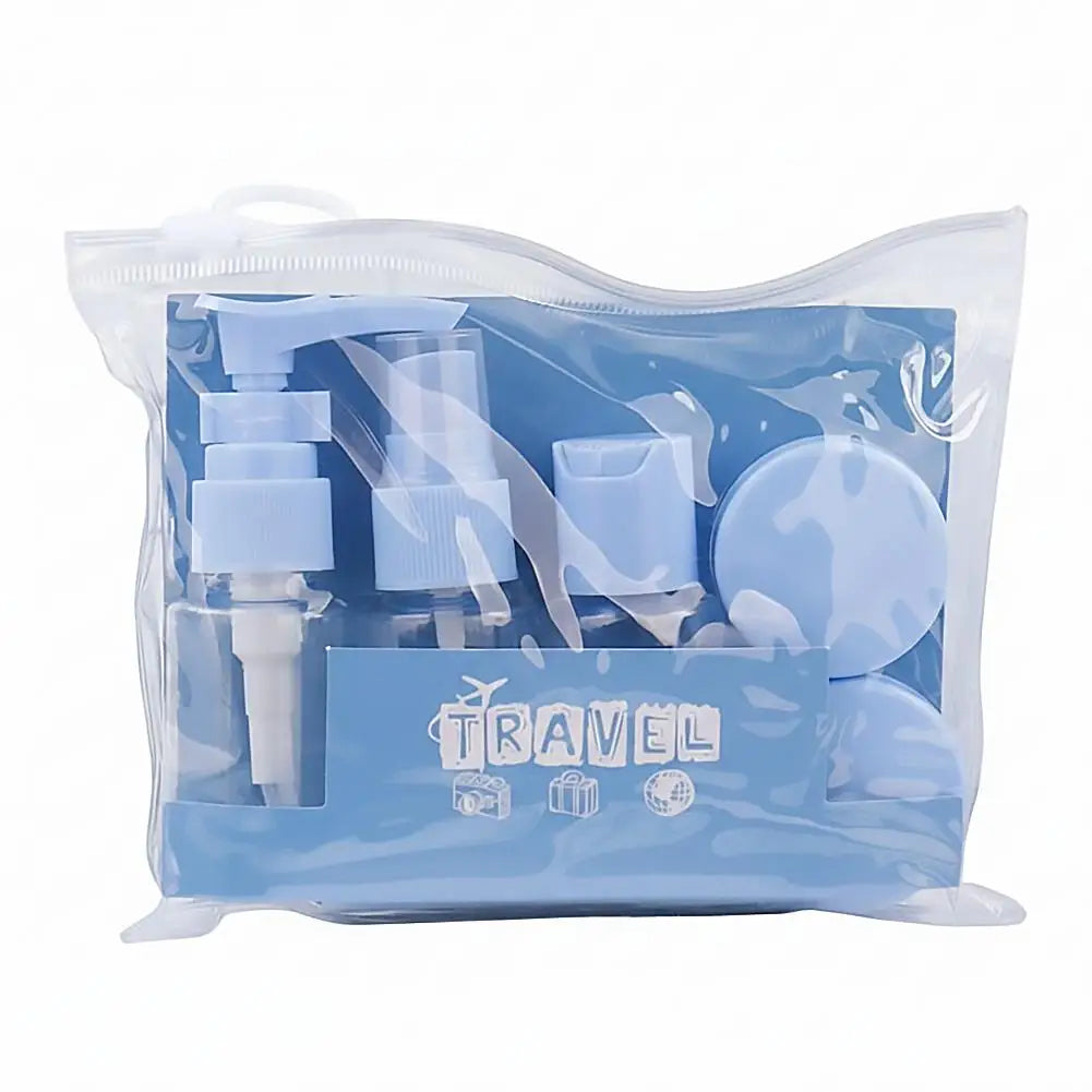 Leak-Proof Travel Bottles Kit | Clear Toiletry Containers Set