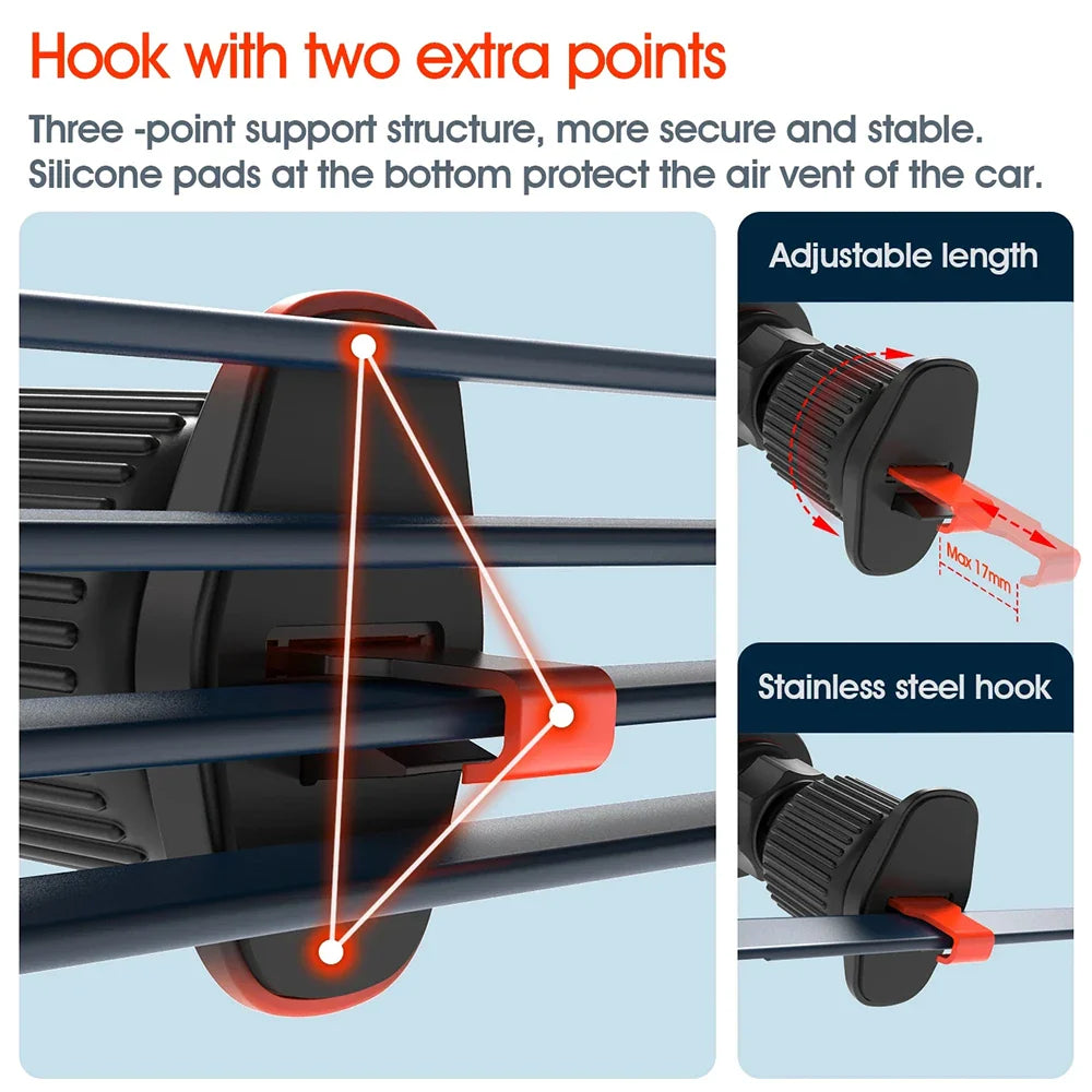 Car Phone Mount Vent Holder | Universal Smartphone Bracket