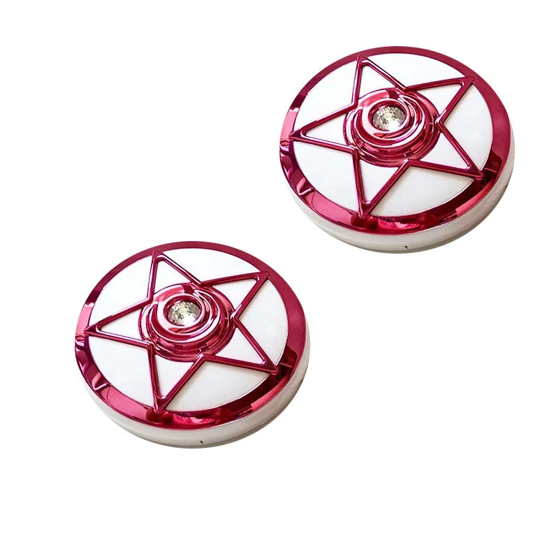 Contact lens travel set, star diamond contact lens case with cleaner, with mirror, tweezers, removal tool, fluid bottle, 2PCS Peaceful Pleasures Health and Wellness 2 Rose