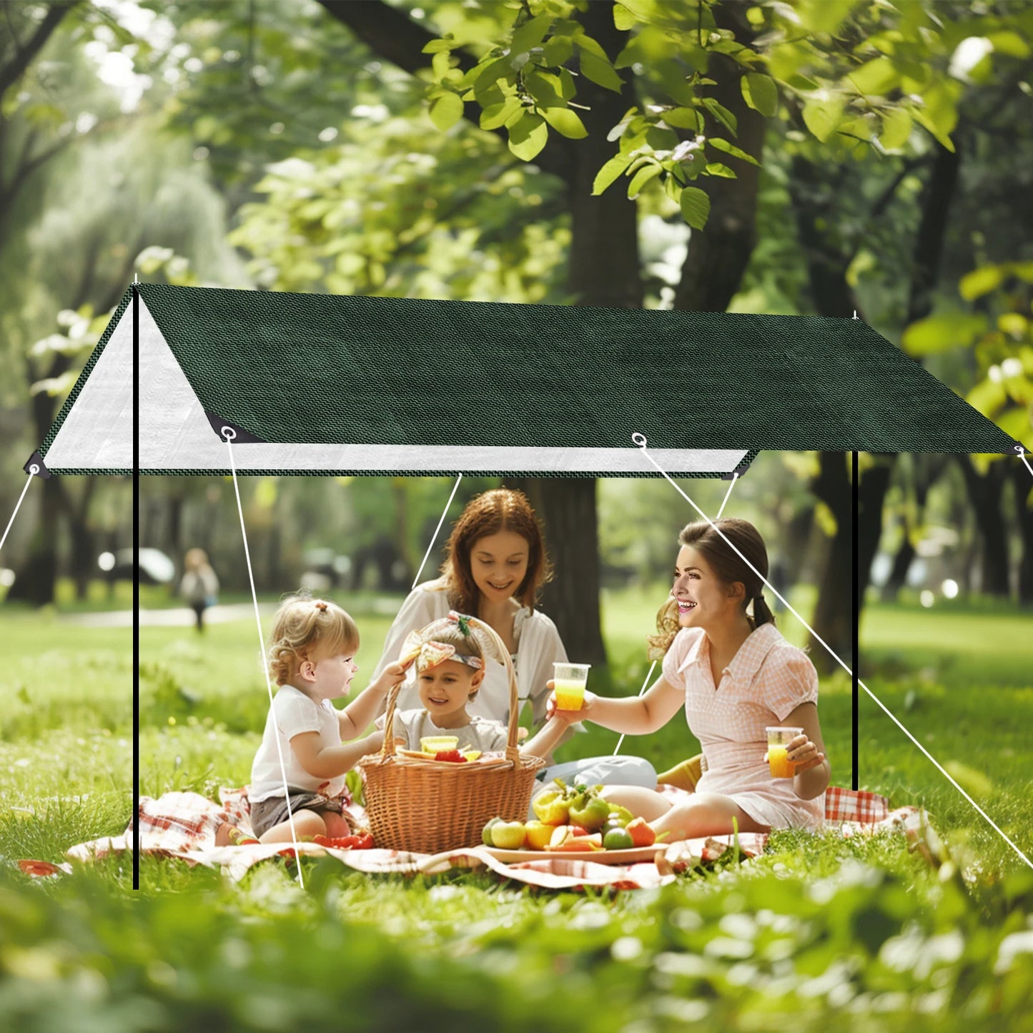 Heavy Duty Waterproof Tarp UV Resistant with Grommets – 5 Sizes