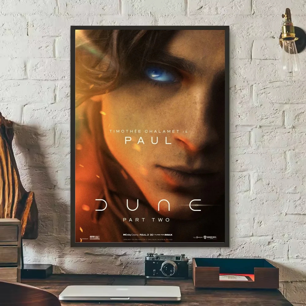 Dune Part 2 Movie Poster HD Waterproof PVC Wall Art Sticker Movie Wall Poster Peaceful Pleasures Health and Wellness z6 21X30cmNoframe