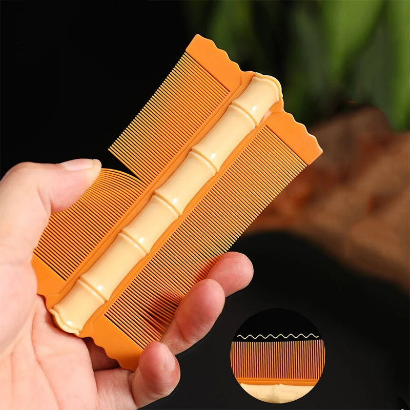 5pcs Bamboo Grate Comb, Ultra Dense Tooth Lice Comb, Remove Loose Dandruff, Double Sided Hair Comb Grate Lice Comb Dandruff Scal Peaceful Pleasures Health and Wellness