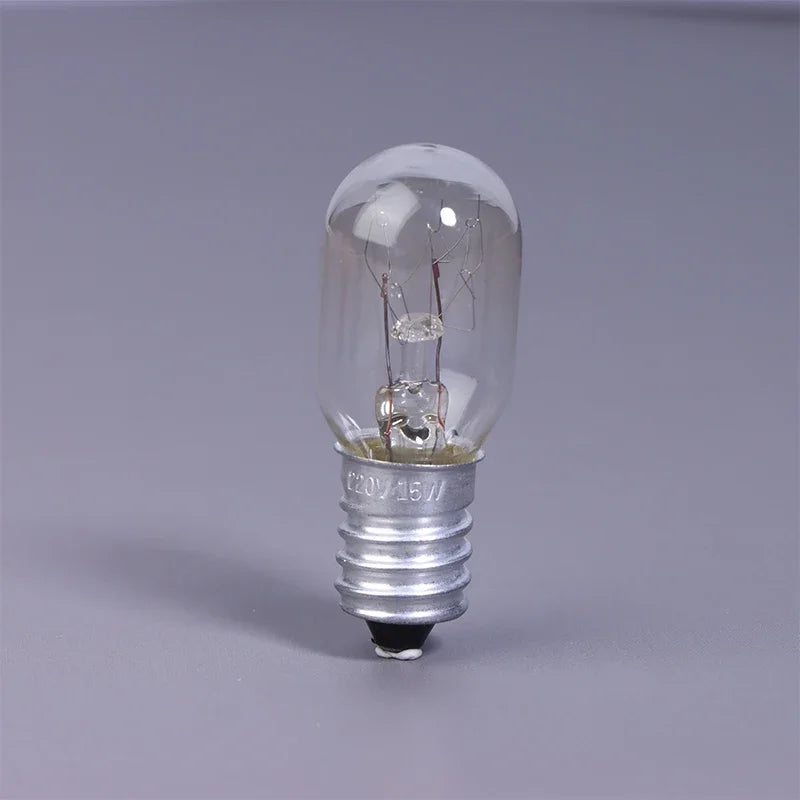 2-Pack E14 15W High-Temp Appliance Bulbs – Oven, Microwave & Fridge