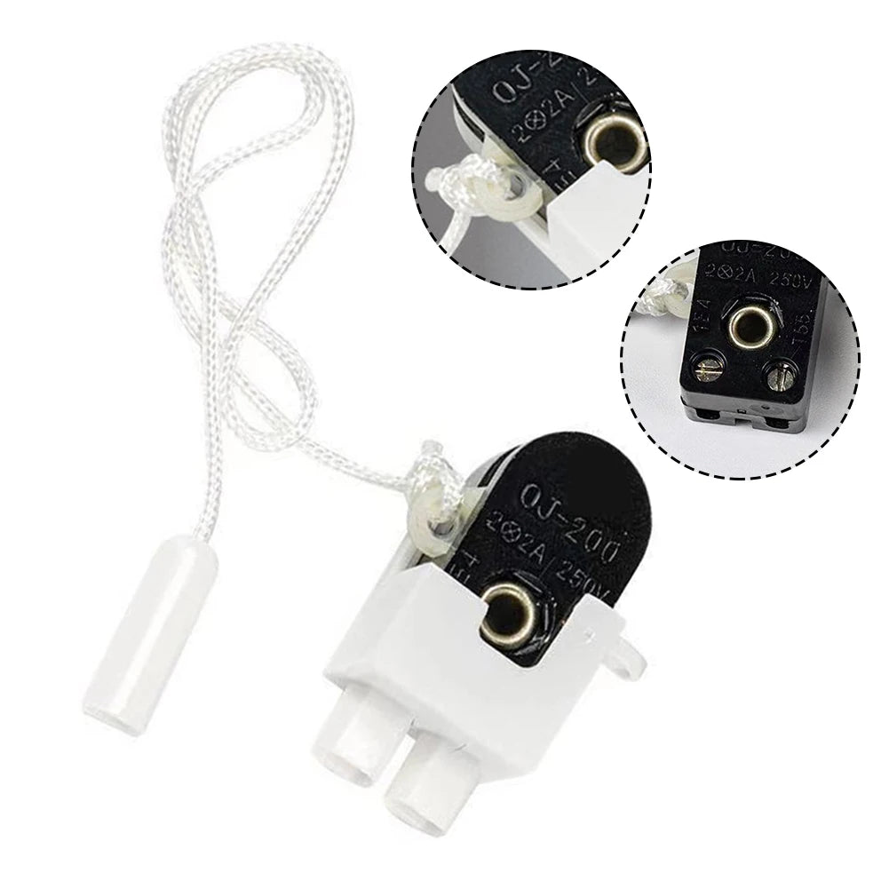 Pull Cord Wall Light Switch Rotating Alloy Table Lamp Floor-lamp