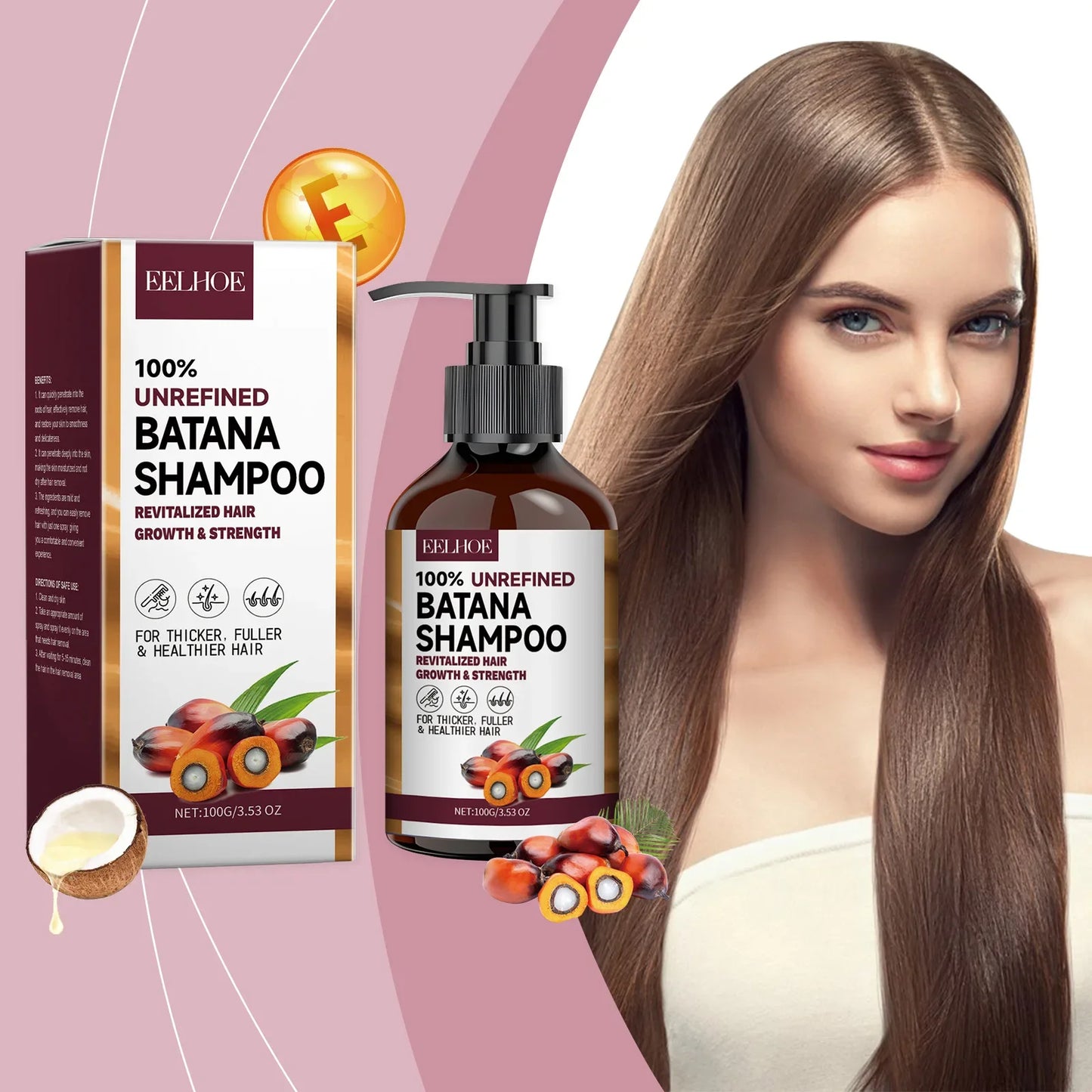 Bataná Oil Shampoo – Moisturizing, Nourishing & Frizz Control
