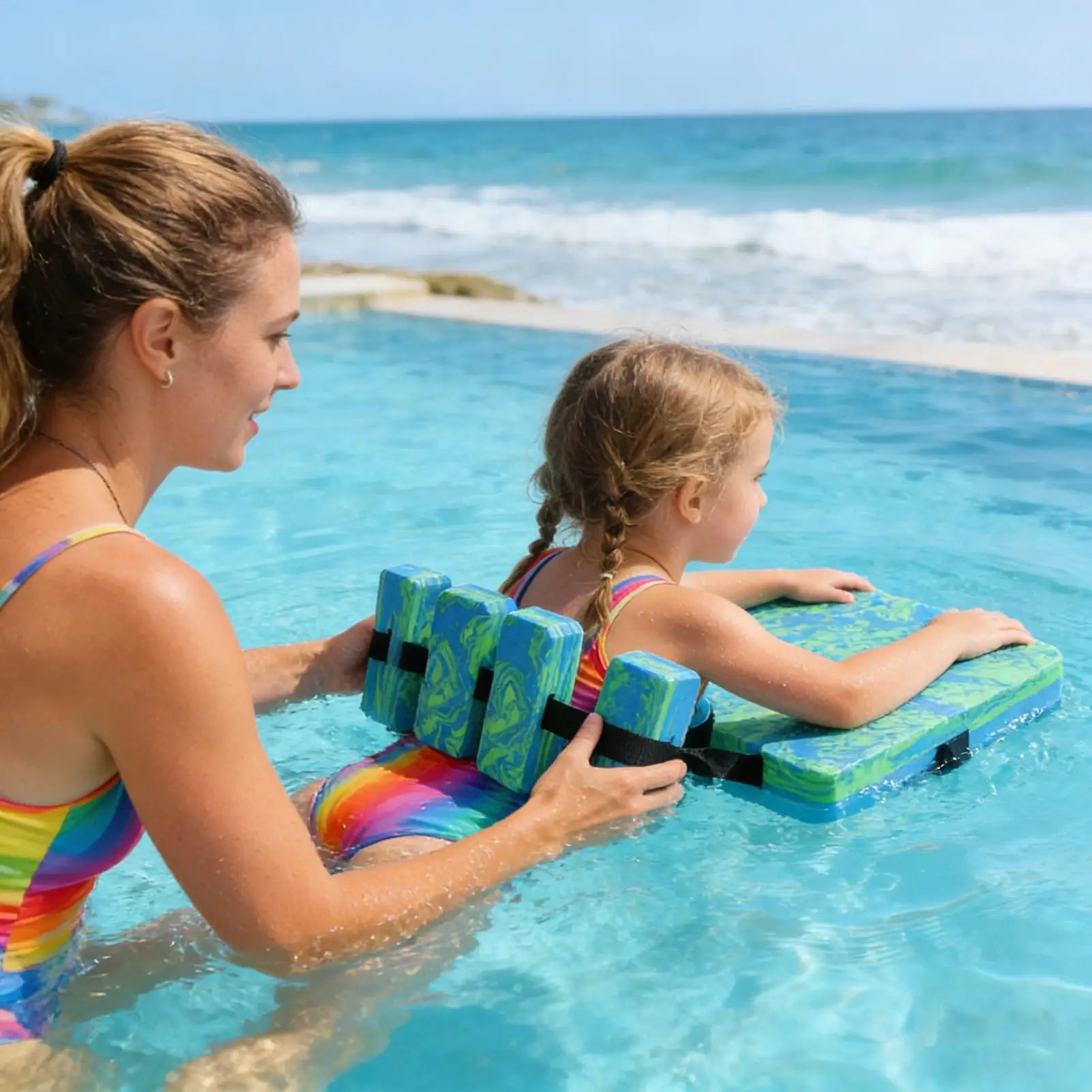 Adjustable Kids Swim Belt Flotation Belt for Pool Practice Waist Trainer for Beach Lake River Swimming Exercise Water Park Peaceful Pleasures Health and Wellness