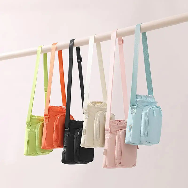 Insulated Water Bottle Bag with Adjustable Strap | Travel Sling