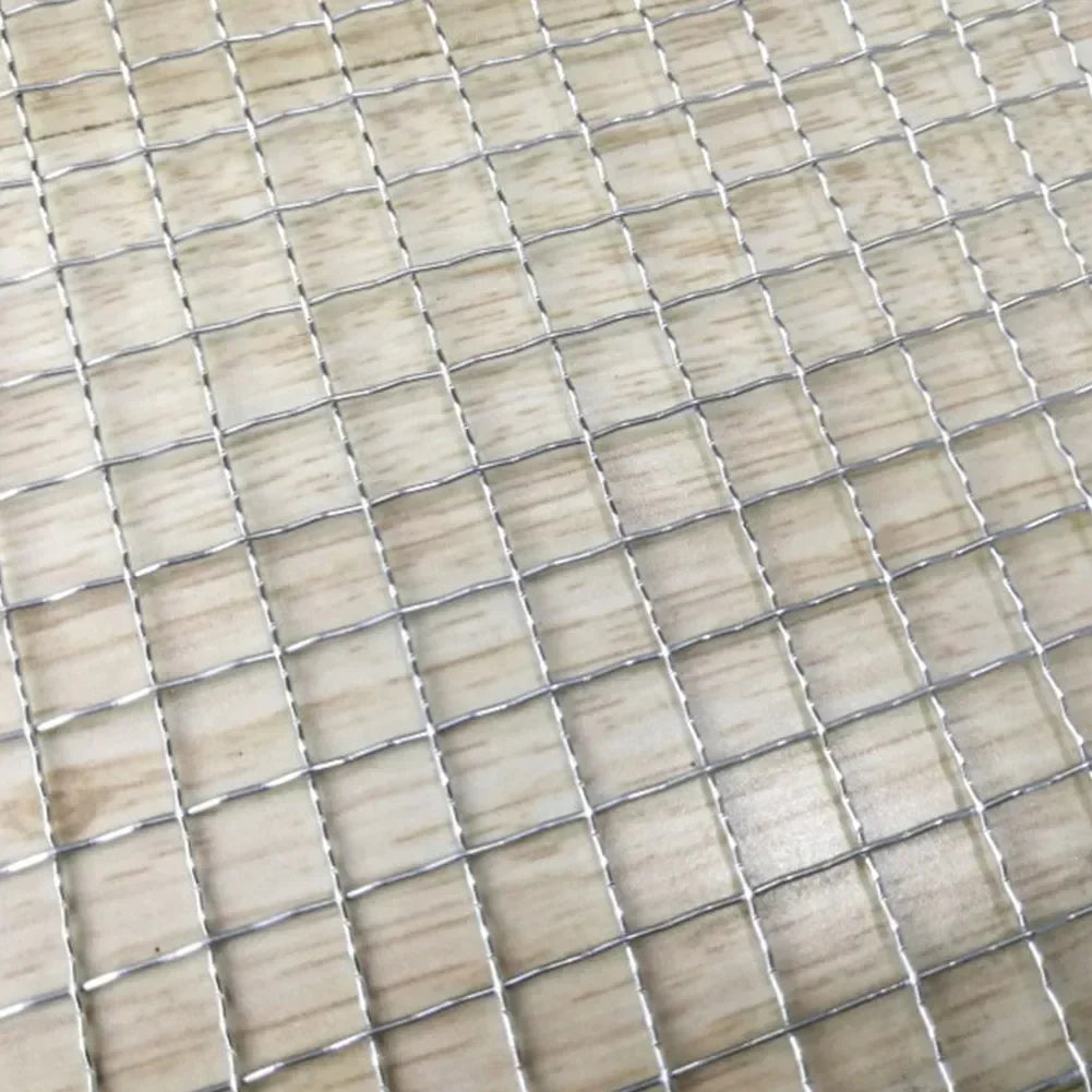 BBQ Grill Mesh Grate – Stainless Steel Grid for Camping & BBQ
