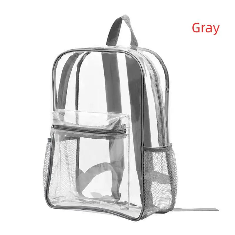 Clear PVC Stadium Backpack | Waterproof Dual Zipper 20–35L