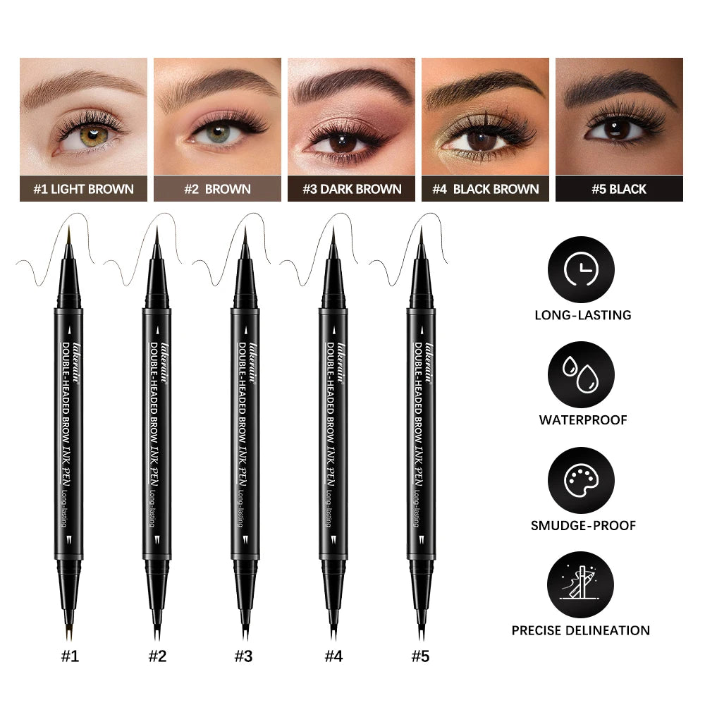 2-in-1 Eyebrow Pencil & Eyeliner | Waterproof, All Skin Tones Eyebrow Pencil Eyeliner Peaceful Pleasures Health and Wellness