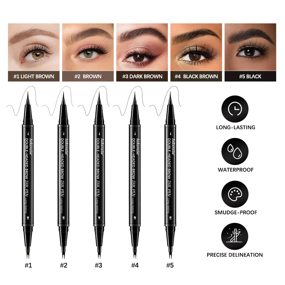 2-in-1 Waterproof Double-Headed Eyebrow Pencil | ibcccndc