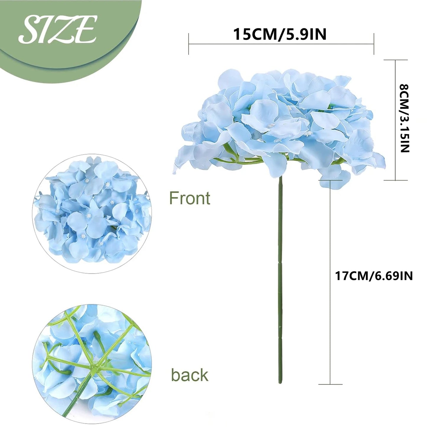 Artificial Silk Hydrangea Stems | Wedding & Home Decor
