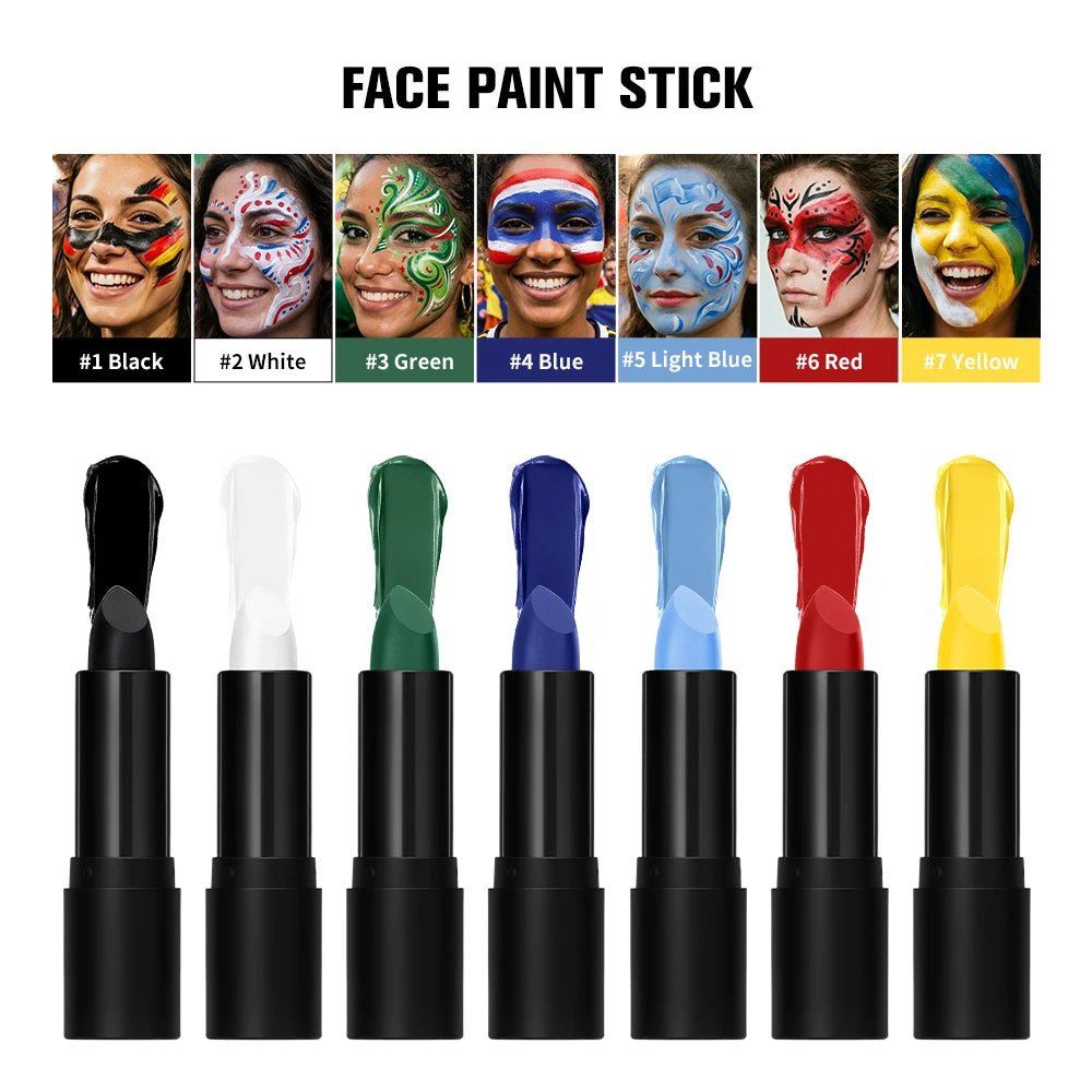 Face Body Paint Stick Eye Black Softball Football Baseball Sports Non-Toxic Hypoallergenic for Halloween SFX Makeup Cosplay Jok Peaceful Pleasures Health and Wellness