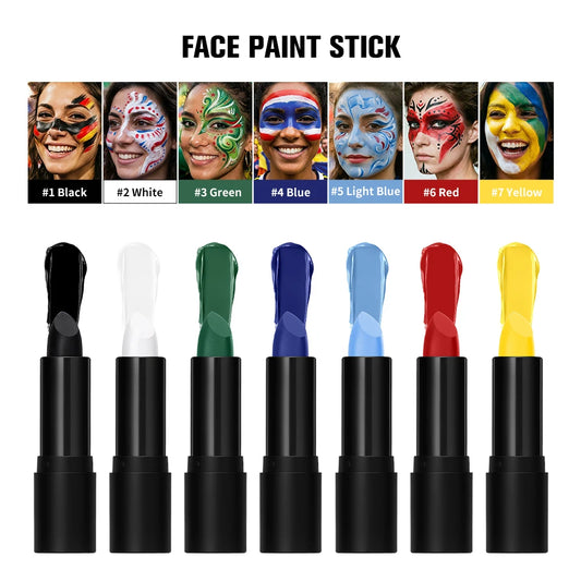 Face Body Paint Stick Eye Black Softball Football Baseball Sports Non-Toxic Hypoallergenic for Halloween SFX Makeup Cosplay Jok Peaceful Pleasures Health and Wellness