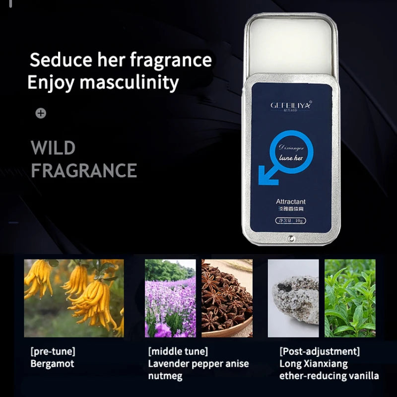 Unisex Pheromone Solid Fragrance Balm | Alcohol-Free 10g