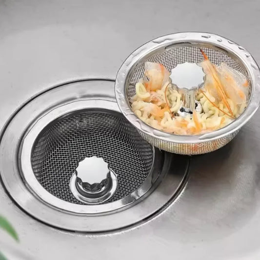 1PCS Kitchen Sink Filter Mesh Sewer Strainers Stainless Steel Bathroom Floor Drains Catcher Waste Drain Hole Filter Screen Peaceful Pleasures Health and Wellness