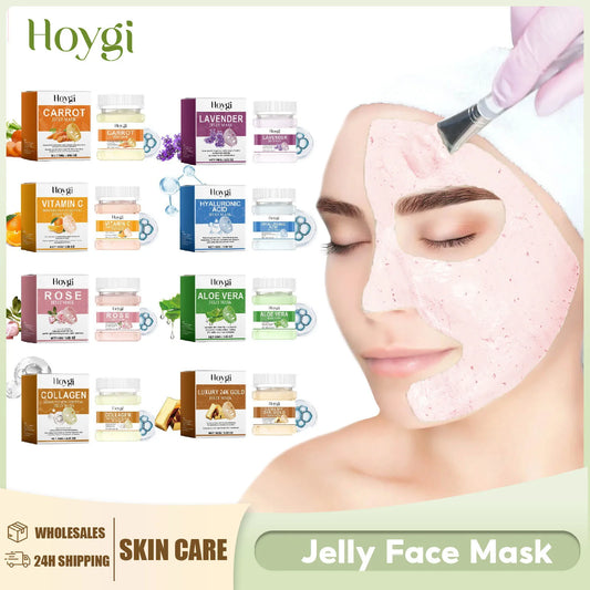 Jelly Mask Powder Hydrating Rose 24k Gold Soft SPA Nourishing Moisturize Peel OFF Facial Revitalizing Crystal DIY Facial Mask Peaceful Pleasures Health and Wellness