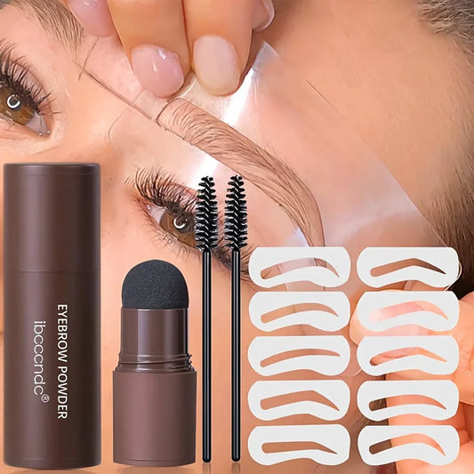 Eyebrow Stamp Stencil Kit – 10 Stencils, Waterproof Brow Powder Eyebrow Stamp Kit Oasis Select