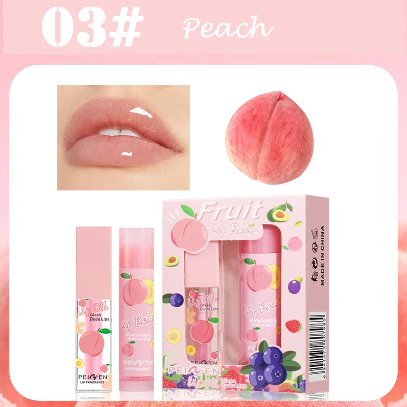 Fruit Lip Oil Set – Moisturizing Nourishing Lip Care Gift