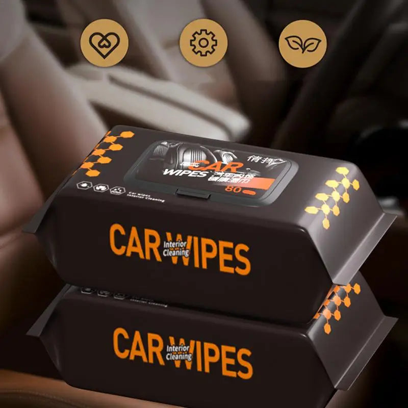 Car Interior Cleaning Wipes – Dashboard, Leather & Seat (80ct)
