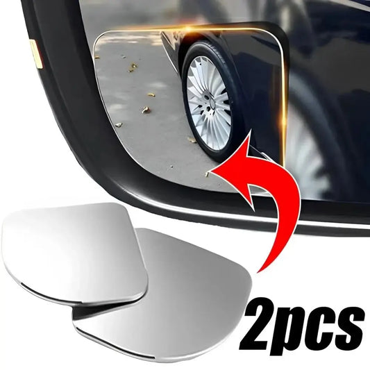 2pcs Car Mirror Wide Angle Car Blind Spot Mirrors 360° Adjustable Auxiliary Rearview Mirrors HD Frameless Small Round Mirror Peaceful Pleasures Health and Wellness