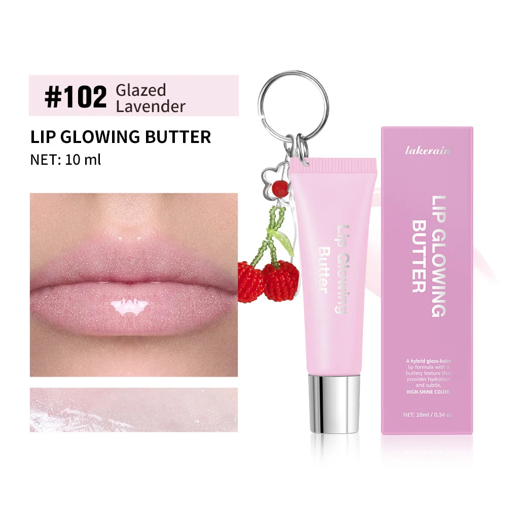 Lip Gloss Lip Keychain For Phone Bag Accessories Long Lasting Moisturizing Nourish Hydrating Lip Care Brown Pink Makeup Peaceful Pleasures Health and Wellness 2Glazed Lavender