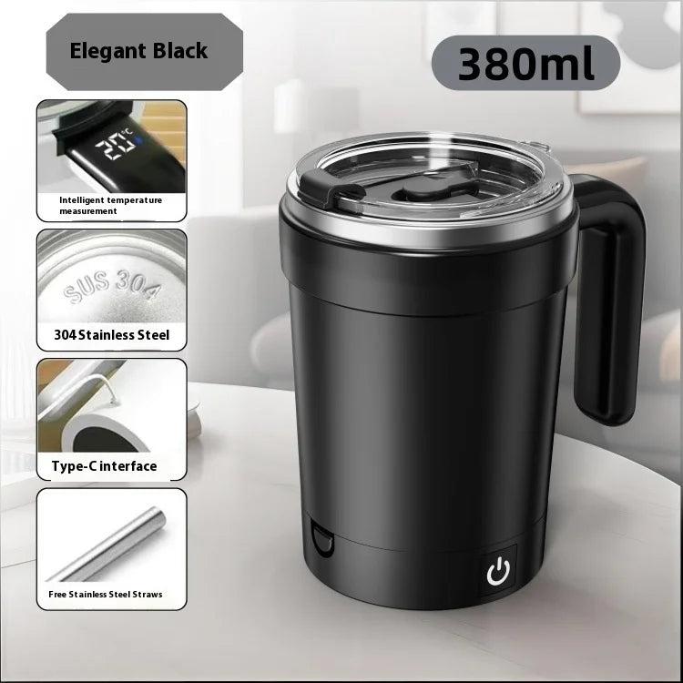 Smart Self-Stirring Insulated Cup with Temperature Display 380ml