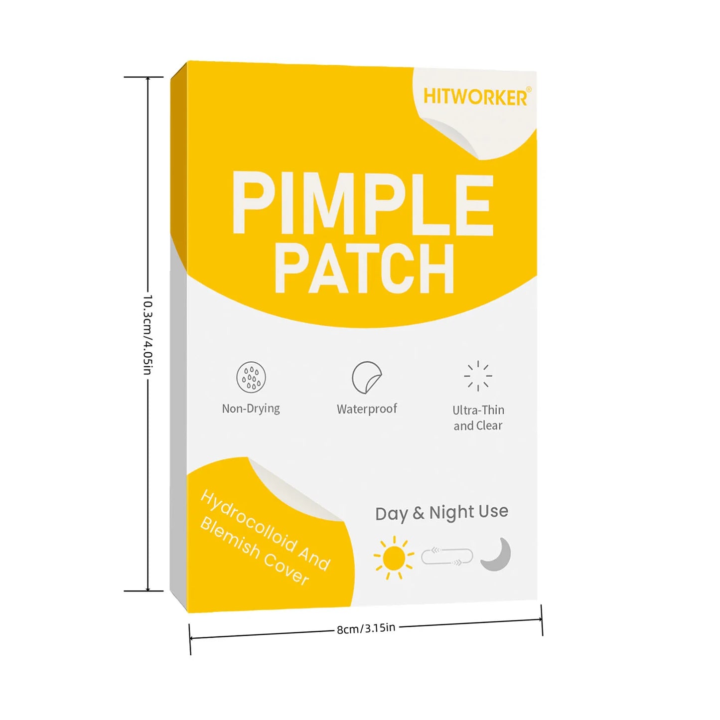 Invisible Waterproof Hydrocolloid Acne Patches – All Skin Types