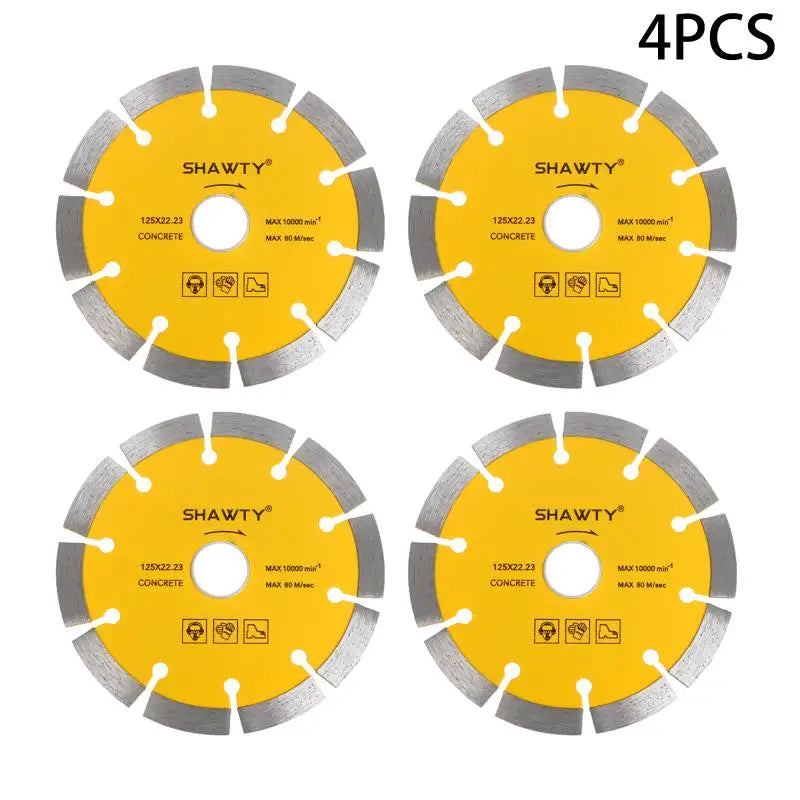 125MM Diamond Disc Saw Blades Cutting Blade Disk For Angle Grinder Cutting Marble Ceramic Granite Concrete Wood Peaceful Pleasures Health and Wellness 4pcs