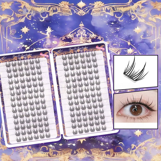 Cat's Eye Cluster Lashes | Fluffy Wispy False Eyelashes False Eyelash Clusters Peaceful Pleasures Health and Wellness