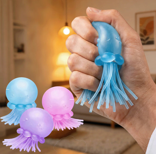 Simulated Jellyfish Squishy Sensory Toy Office Stress Relief Ball Anti-Anxiety Squeeze Toy Adult Gift Creative Slow Rebound Toys Peaceful Pleasures Health and Wellness