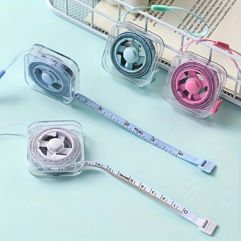 2-meter 6-foot Mini Soft Tape Measure Portable Extendable Locking